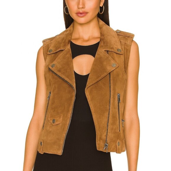 Blank NYC Jackets & Blazers - Blank NYC Tan Suede Vest